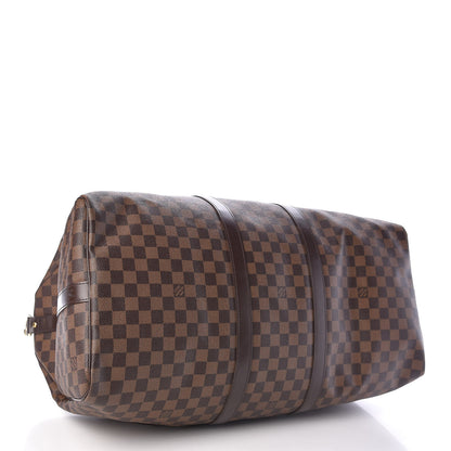 Louis Vuitton Damier Ebene Keepall Bandouliere 55 4 of 12