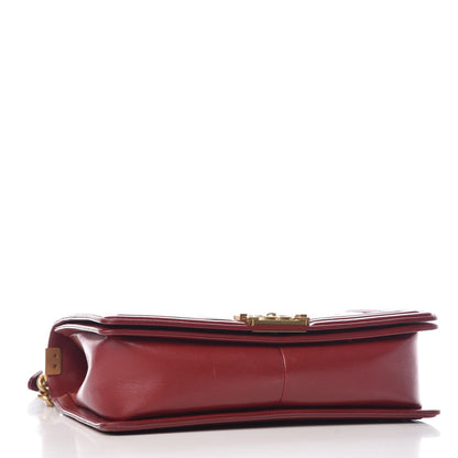 Chanel Lambskin Quilted New Medium Boy Flap Dark Red 4 of 9