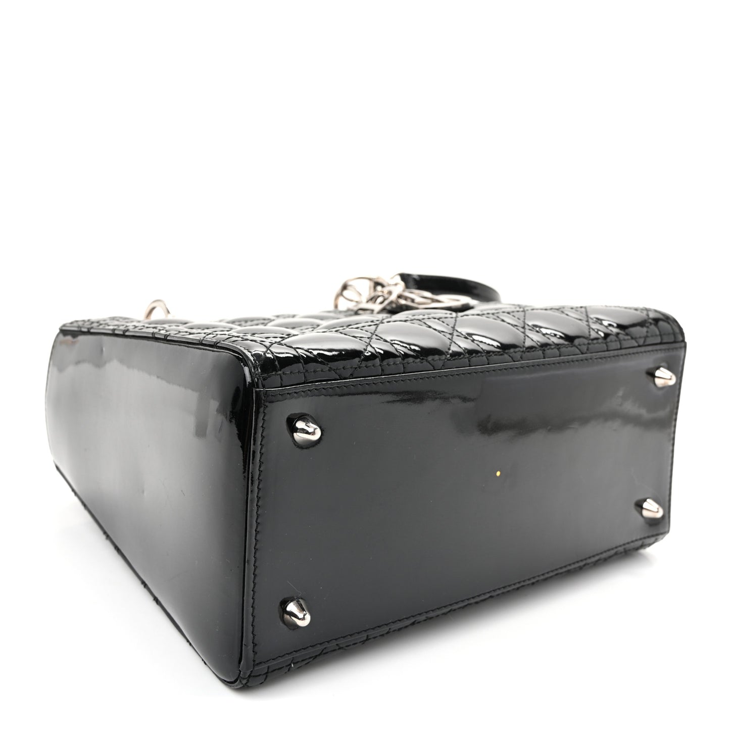 Patent Cannage Medium Lady Dior Black