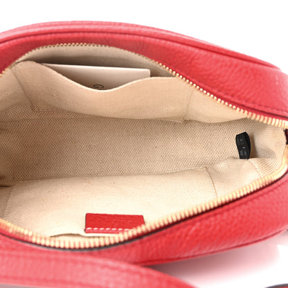 Gucci Pebbled Calfskin Small Soho Disco Bag Vibrant Red 5 of 10