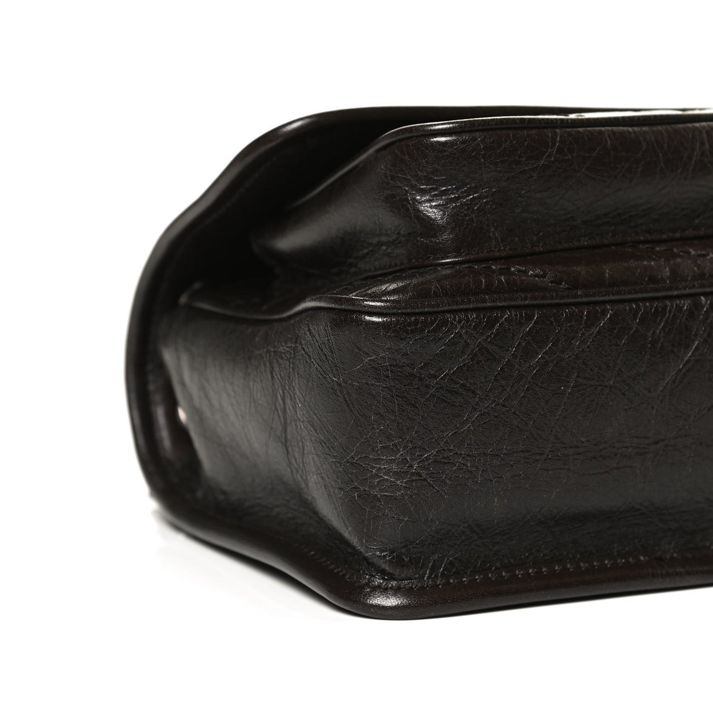 Crinkled Calfskin Matelasse Monogram Baby Niki Chain Satchel Tulip