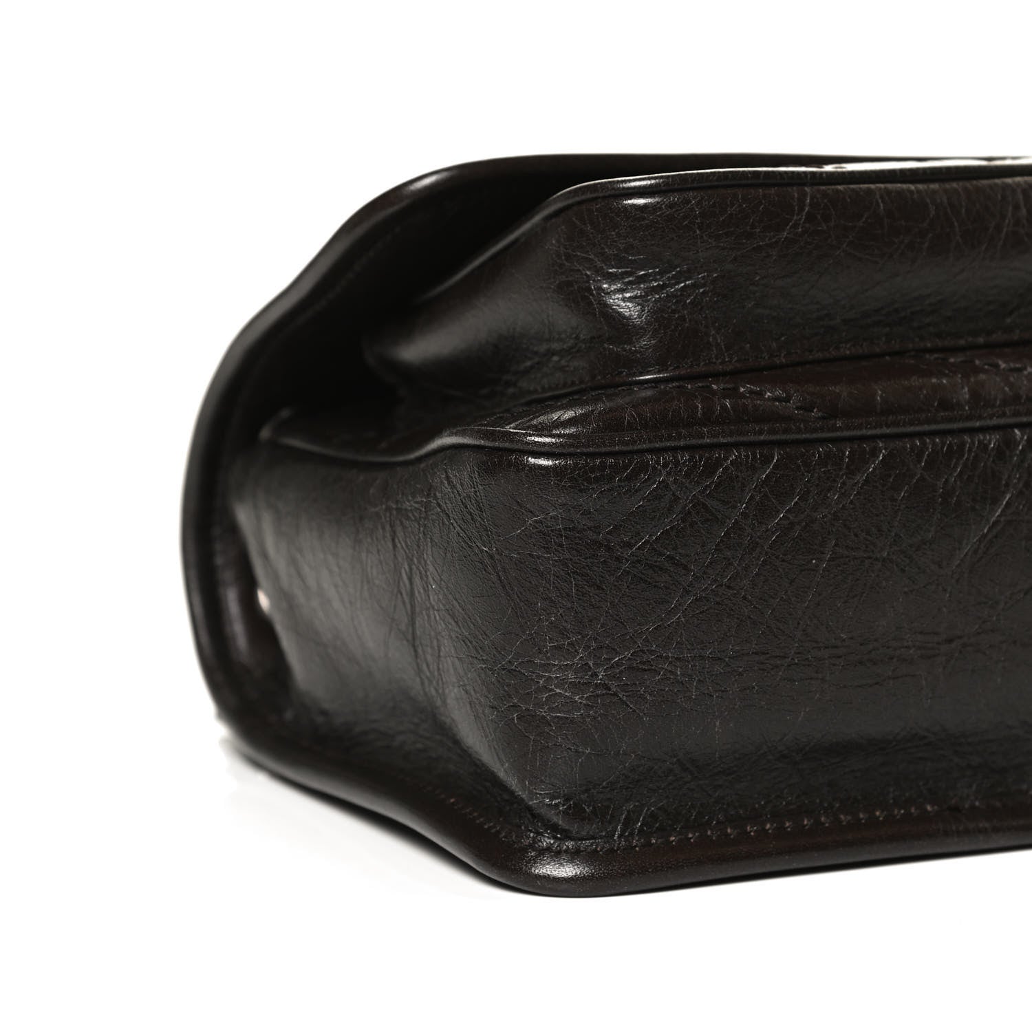 Saint Laurent Crinkled Calfskin Matelasse Monogram Baby Niki Chain Satchel Tulip 10 of 11