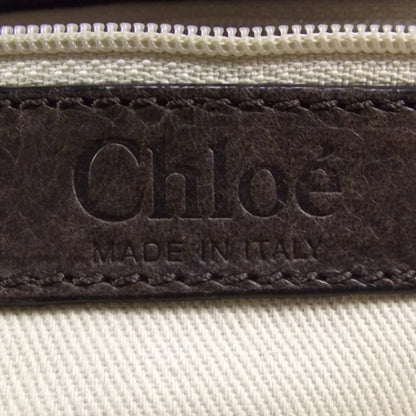 Chloe Python Silverado Shoulder Bag Dark Brown 8 of 12
