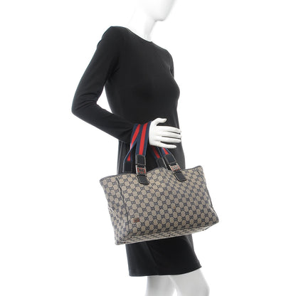 Gucci GG Monogram Web Pop Tote Navy 2 of 11