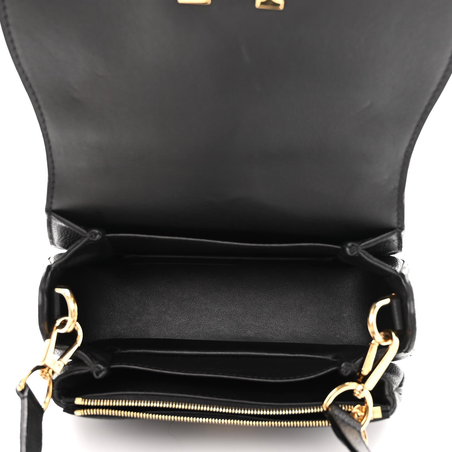 Louis Vuitton Grained Calfskin Vivienne NM Black 5 of 9