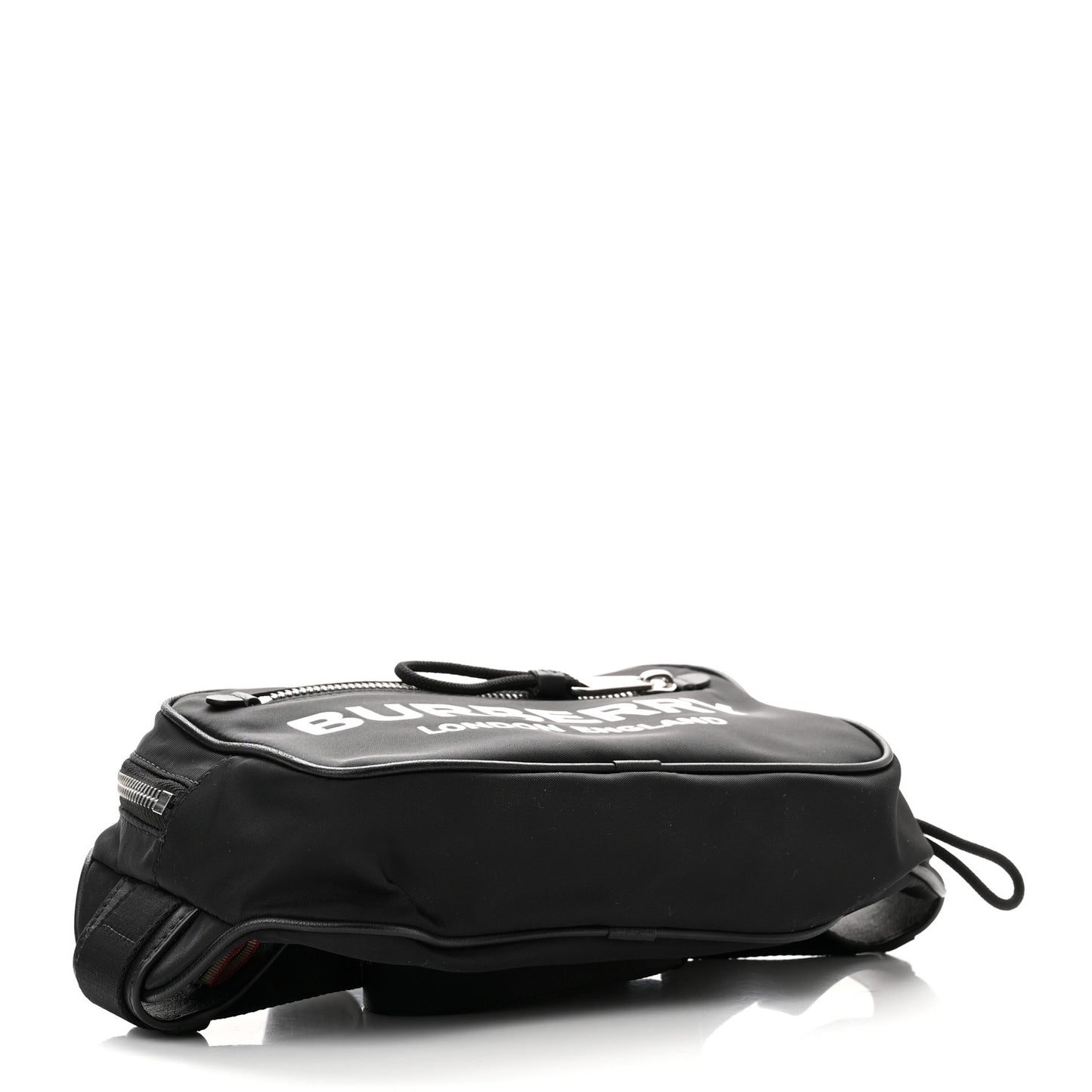 Econyl Logo Print Bum Bag Black