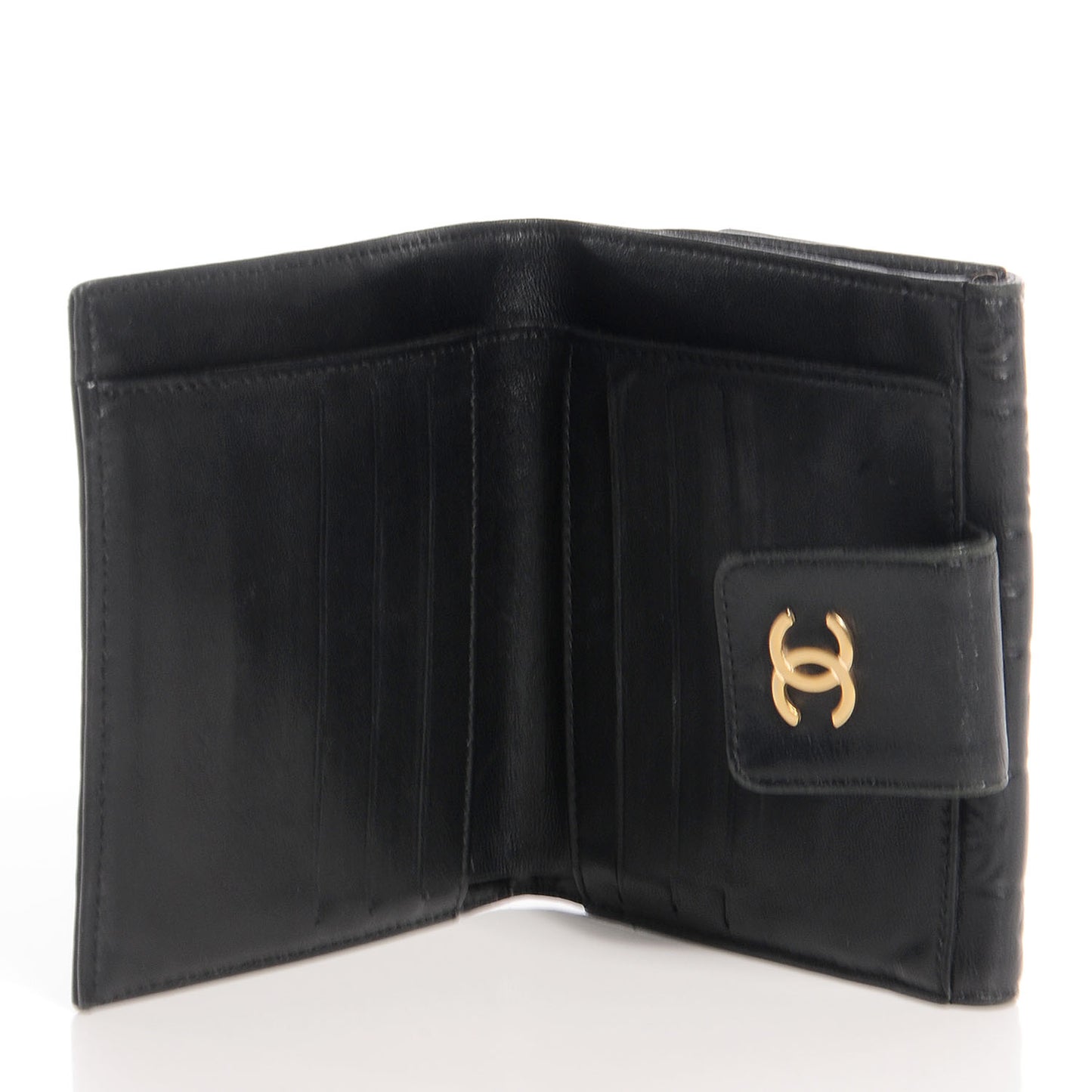 Lambskin Precious Symbols French Wallet Black
