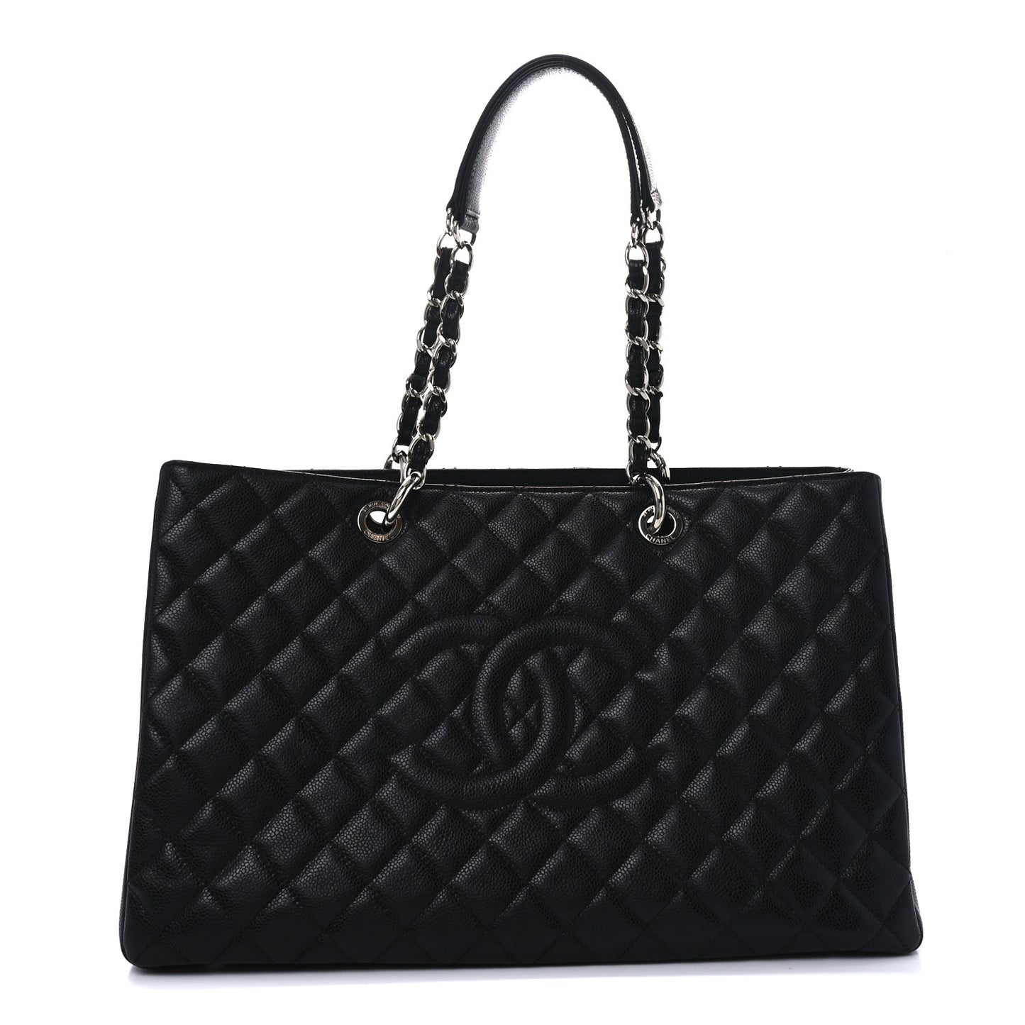 Caviar Quilted XL Grand Shopping Tote GST Black