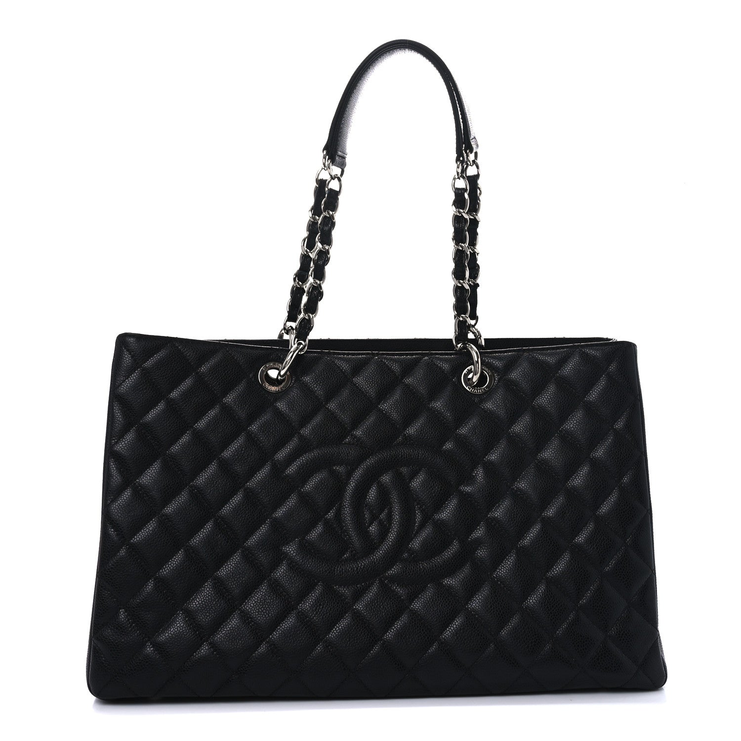 Chanel Caviar Quilted XL Grand Shopping Tote GST Black 1 of 10