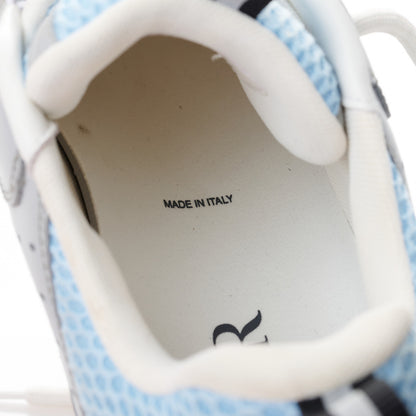 Christian Dior Technical Mesh Calfskin Mens B22 Sneakers 42 White Blue Grey 9 of 15