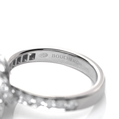 Boucheron 18K White Gold Diamond Pivoine Ring 50 5.25 5 of 8