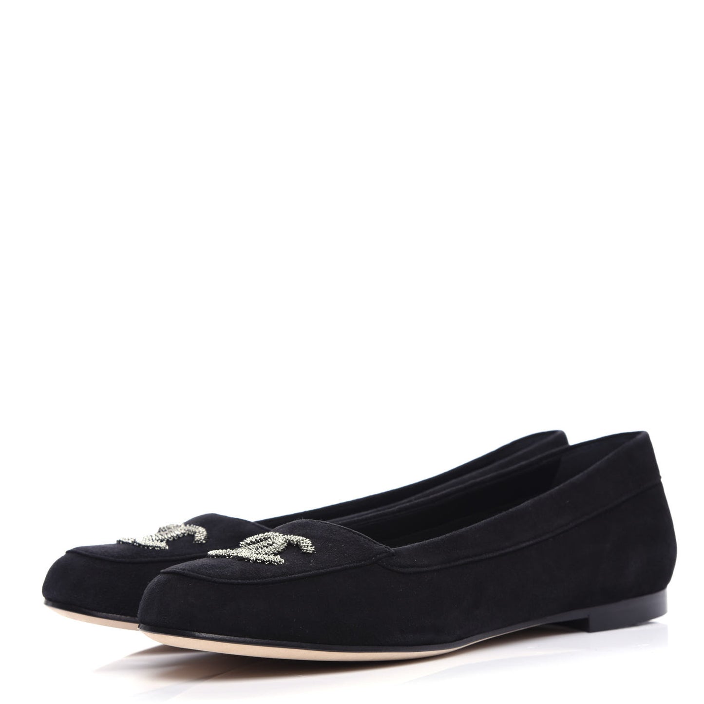Kid Suede CC Flats 37.5 Black