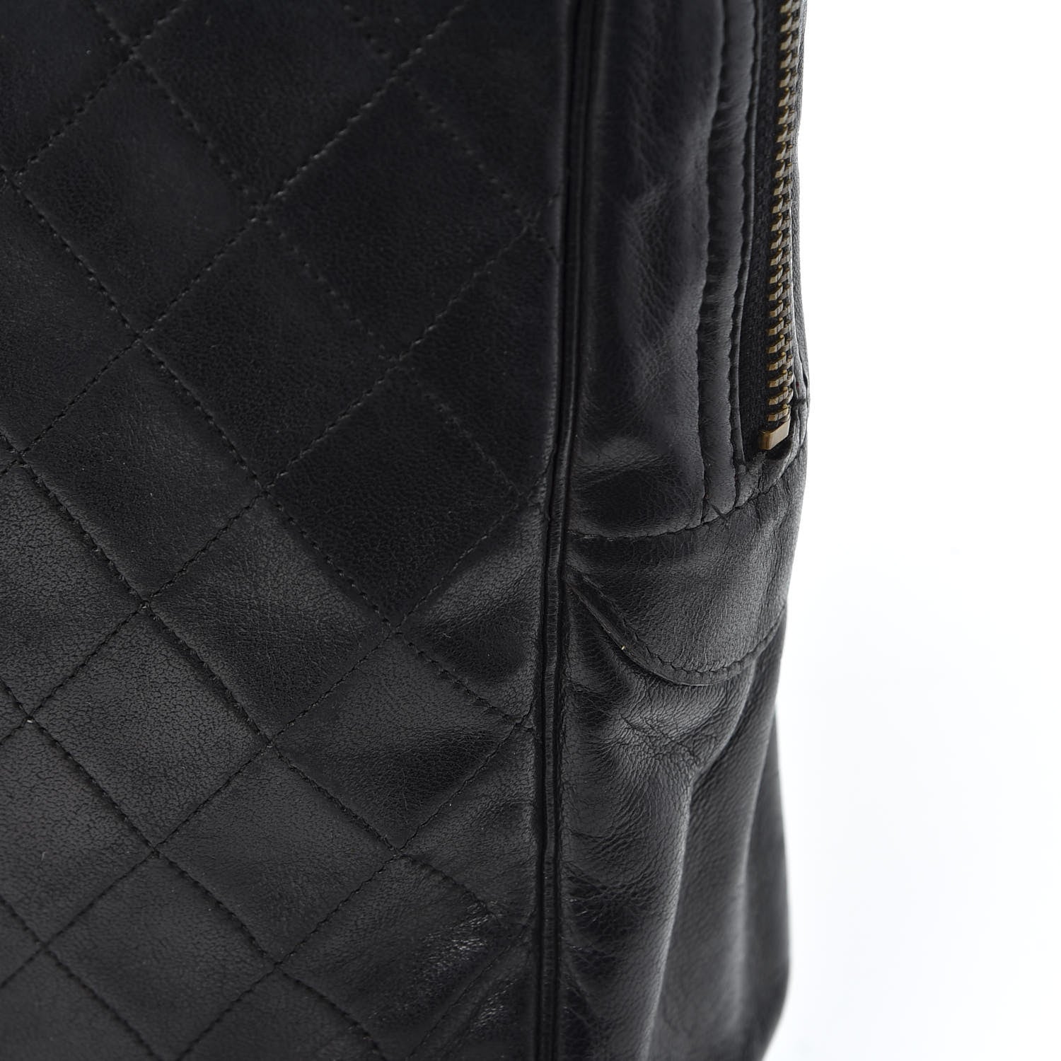 Chanel Lambskin Quilted Shoulder Bag Black 12 of 14