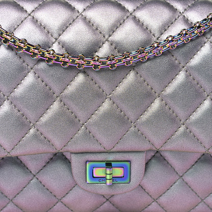 Chanel Iridescent Lambskin Quilted 2.55 Reissue 226 Flap Light Purple 8 of 10