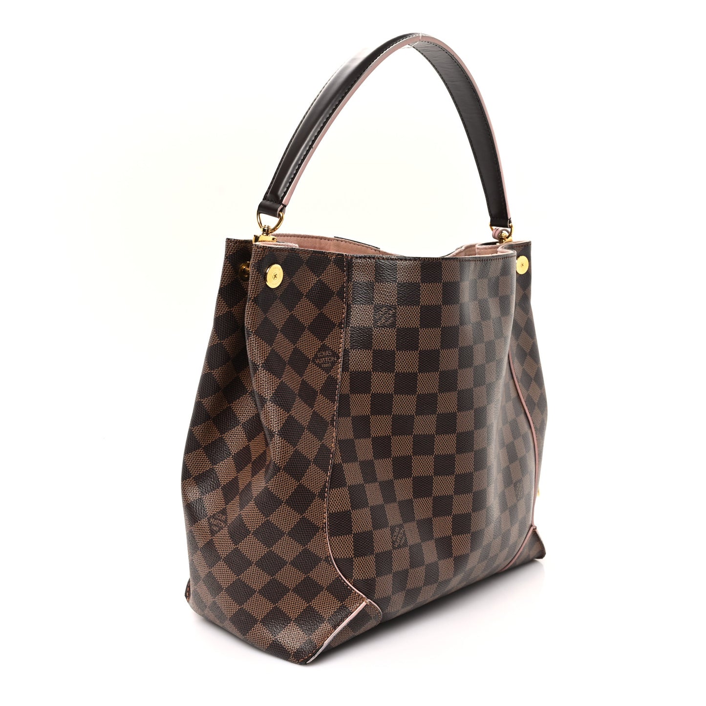 Damier Ebene Caissa Hobo Rose Ballerine