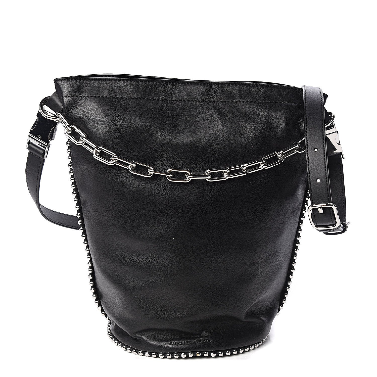Alexander Wang Lambskin Attica Chain Dry Sack Bucket Bag Black 1 of 9