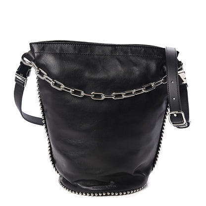 Alexander Wang Lambskin Attica Chain Dry Sack Bucket Bag Black 1 of 9