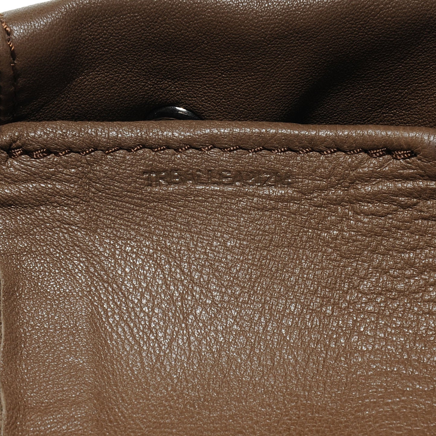 Leather Packable Tote Brown