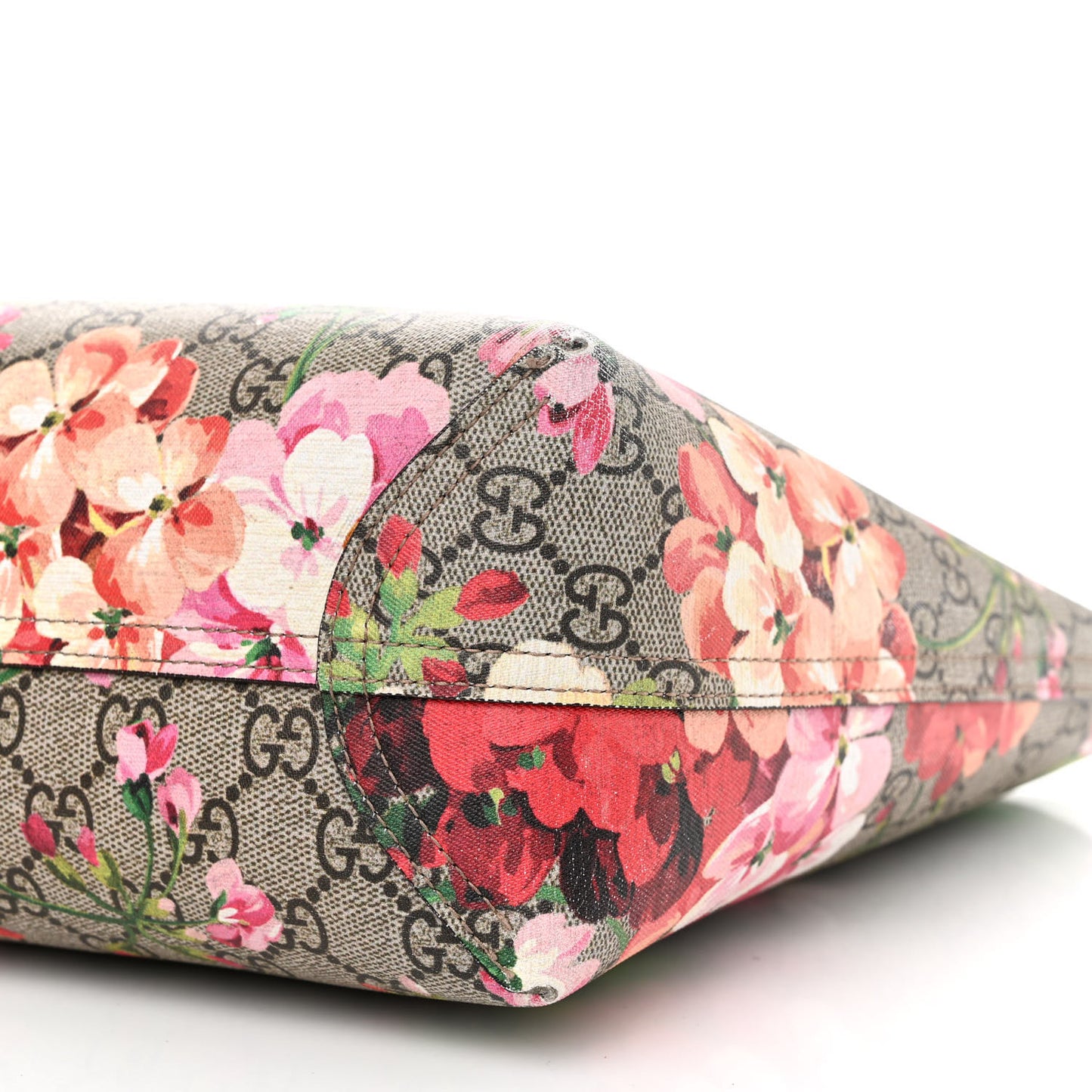 GG Supreme Monogram Blooms Small Reversible Tote Beige Multicolor Dry Rose