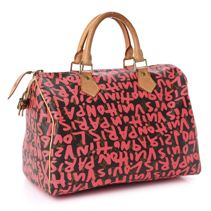 Louis Vuitton Monogram Graffiti Speedy 30 Fuchsia 3 of 12