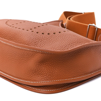 Hermes Taurillon Clemence Evelyne III PM Gold 11 of 11