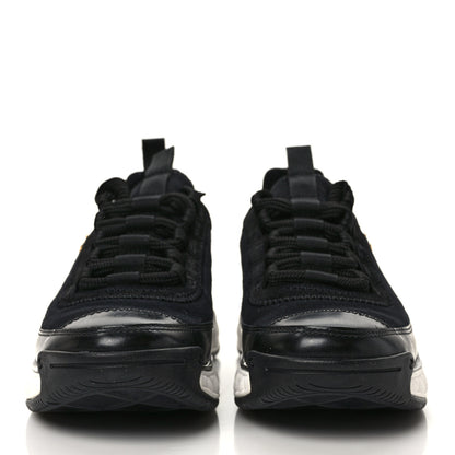Chanel Velvet Calfskin Mixed Fibers CC Sneakers 36 Black 2 of 9