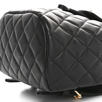 Chanel Calfskin Quilted Mini Urban Spirit Backpack Black 10 of 11