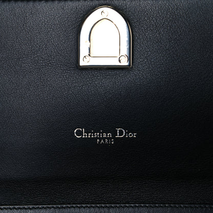 Christian Dior Grained Calfskin Diorever Wallet On Chain Black 10 of 13