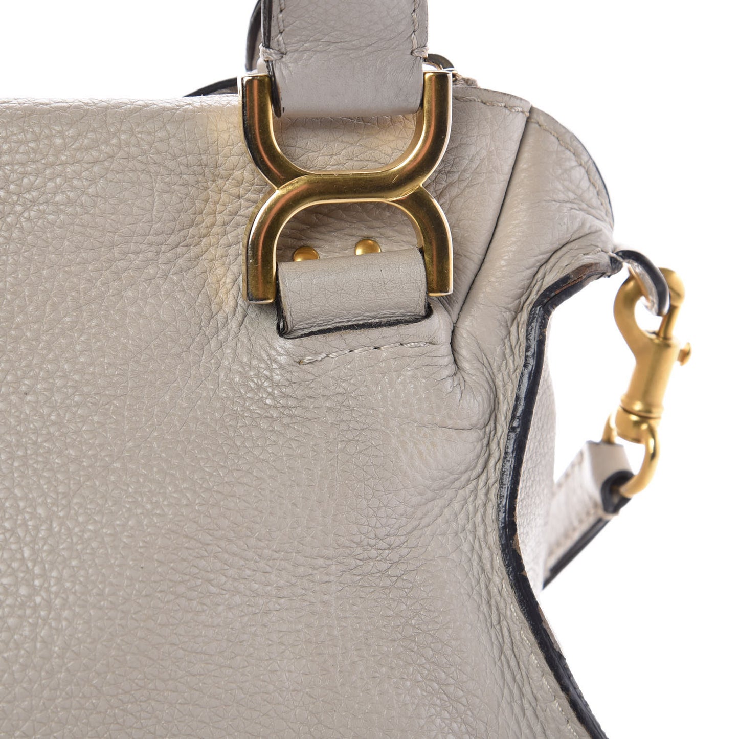 Calfskin Medium Marcie Satchel Dove