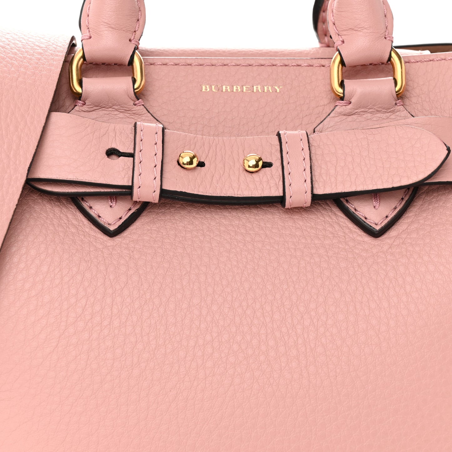Grainy Calfskin Baby Belt Bag Ash Rose