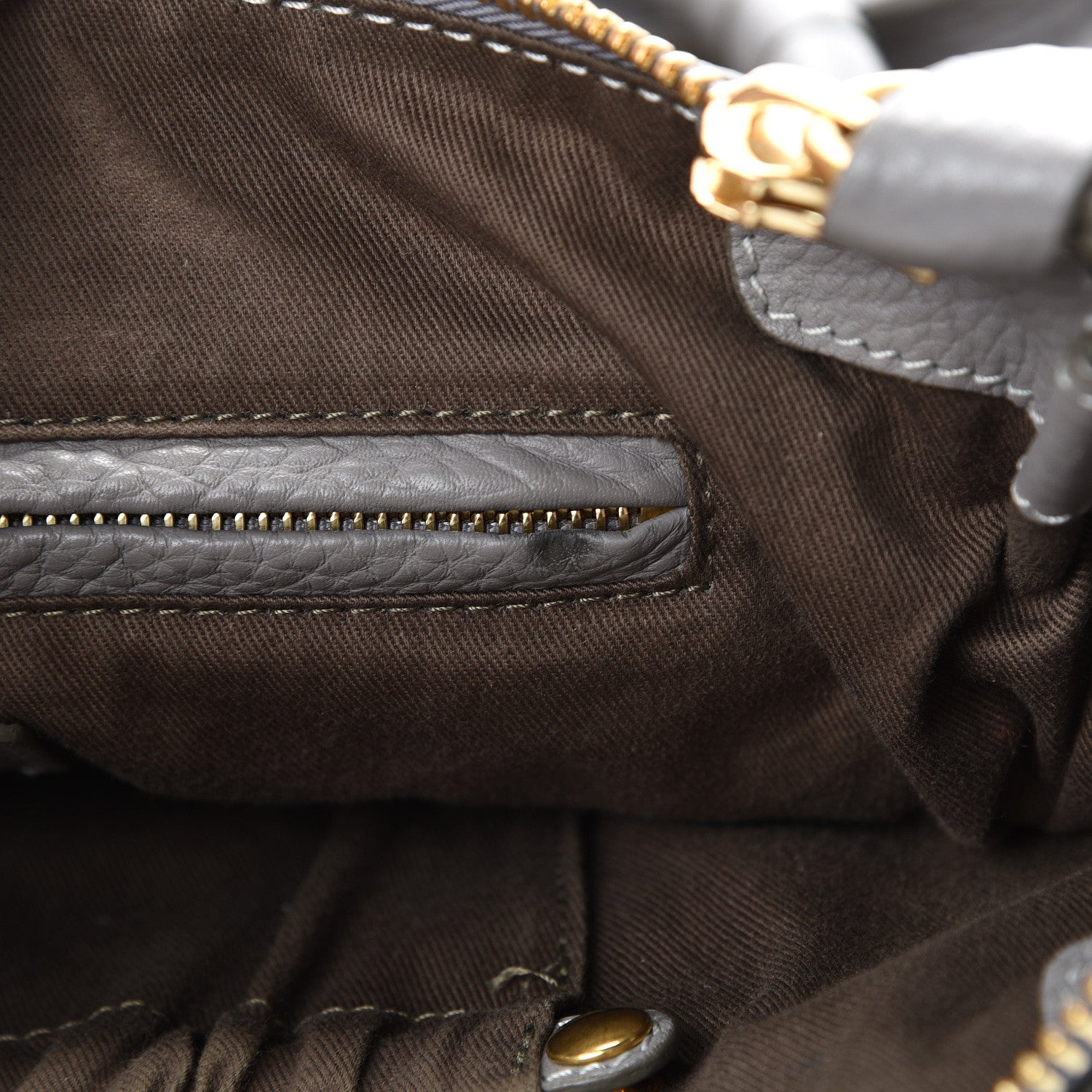 Chloe Calfskin Medium Marcie Satchel Cashmere Grey 7 of 11