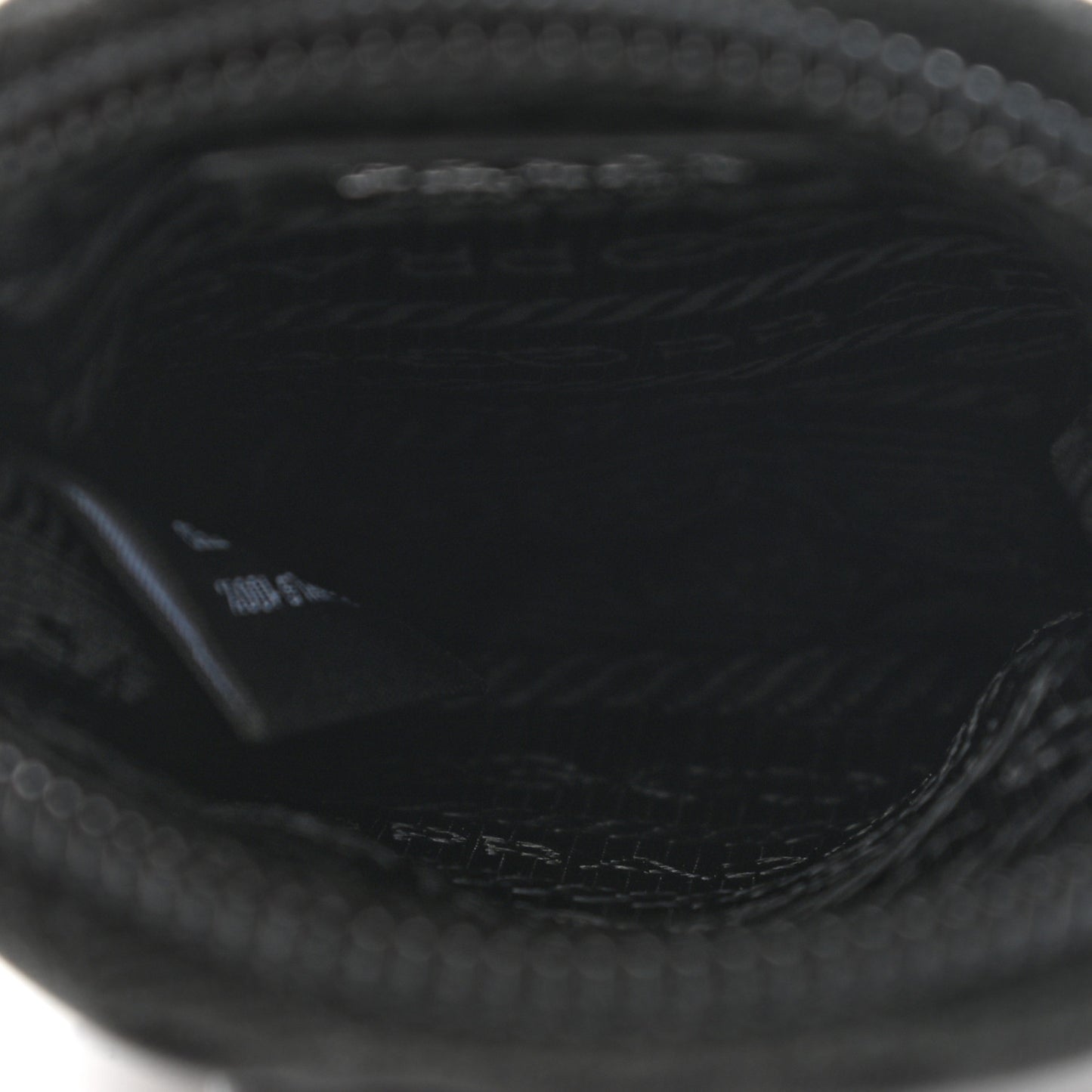 Re-Nylon Pocket Triangle Padded Mini Key Chain Pouch Black