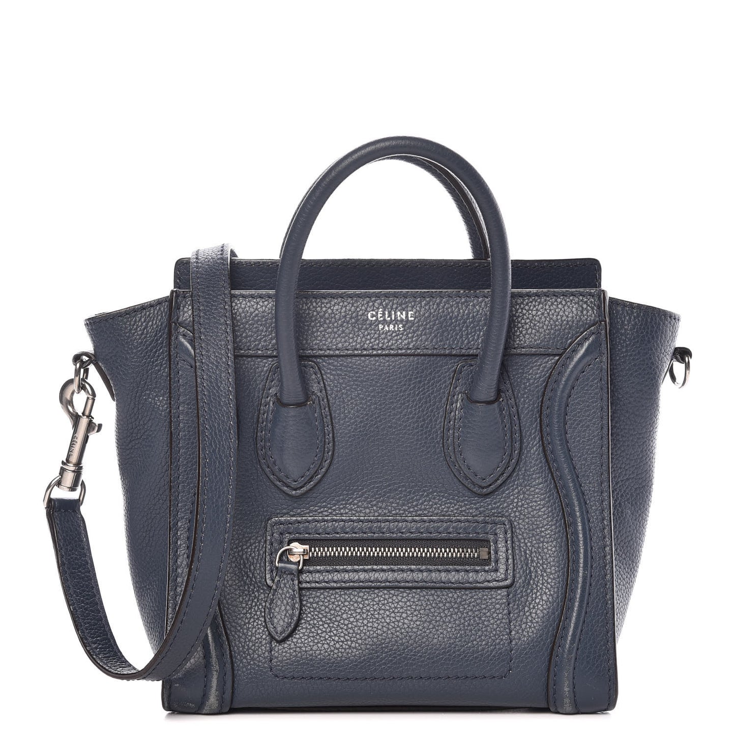 Drummed Calfskin Nano Luggage Orage