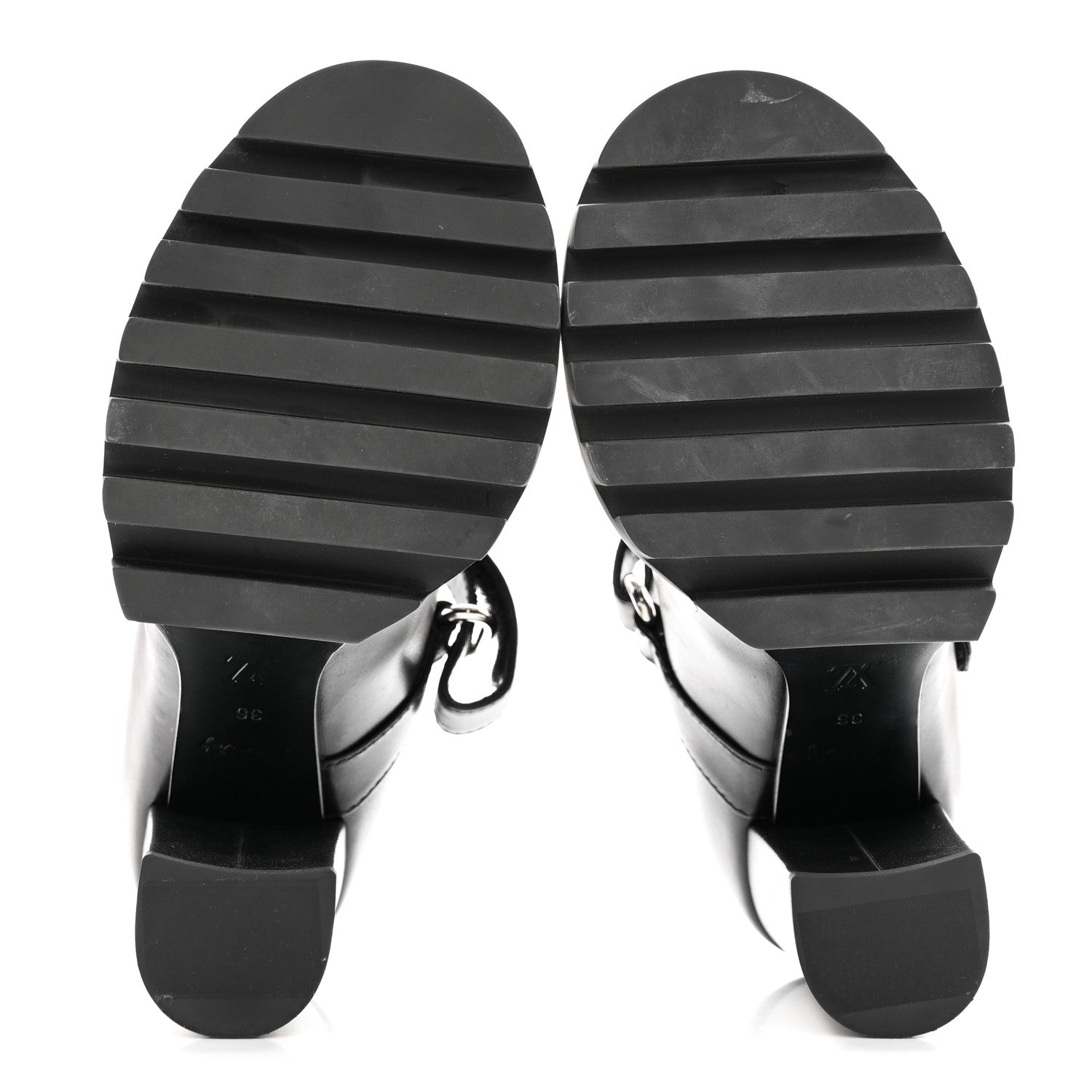 Louis Vuitton Calfskin Star Trail Ankle Pumps 36 Black 6 of 13