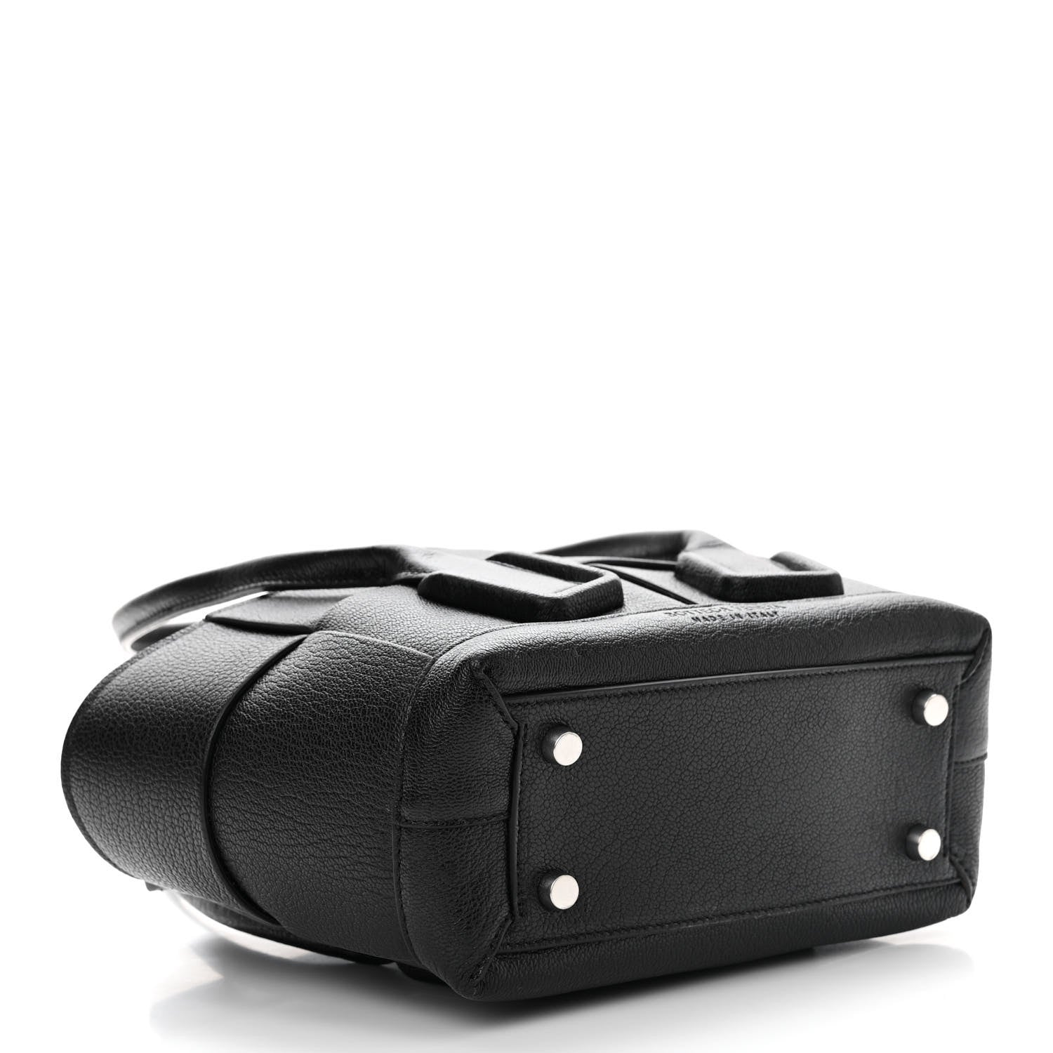 Bottega Veneta Grained Calfskin Mini Maxi Intrecciato Arco 33 Black 4 of 11