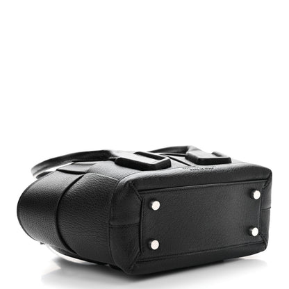 Bottega Veneta Grained Calfskin Mini Maxi Intrecciato Arco 33 Black 4 of 11