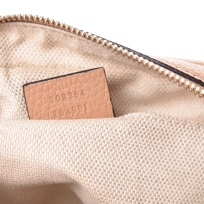 Gucci Pebbled Calfskin Small Soho Disco Bag Rose Beige 7 of 10