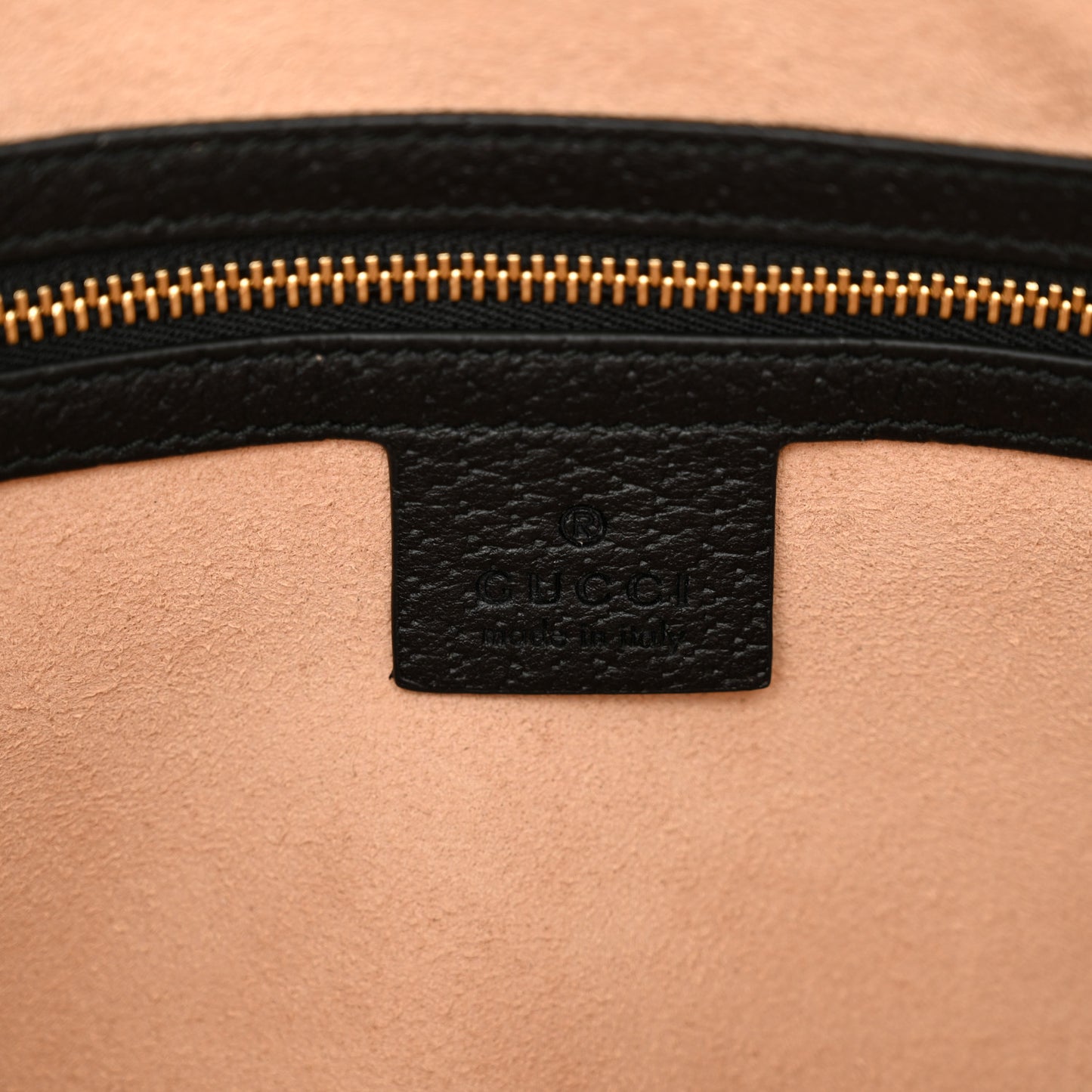 Textured Dollar Calfskin Web Medium Ophidia Boston Black
