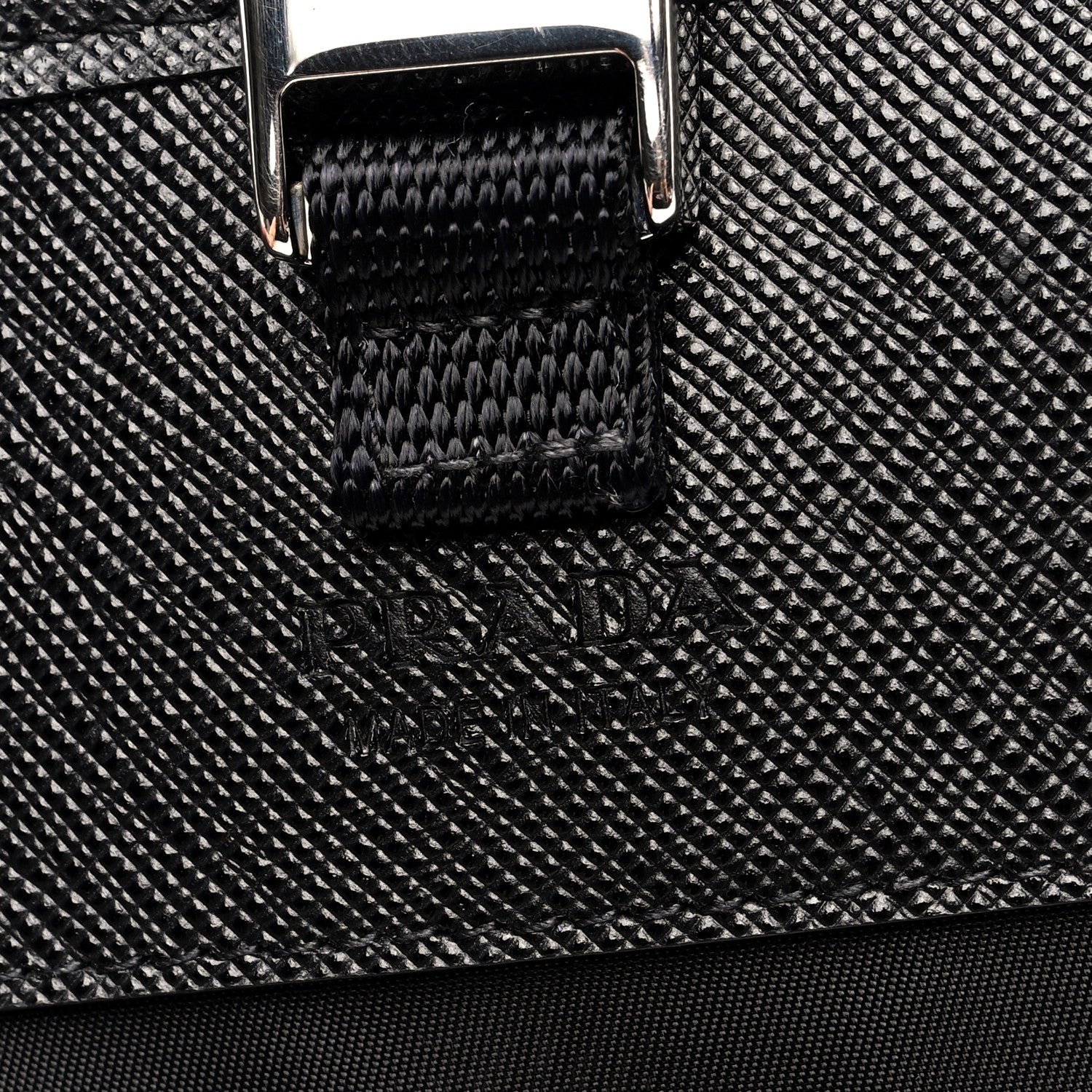 Prada Re-Nylon Saffiano Smartphone Case Crossbody Black 6 of 9
