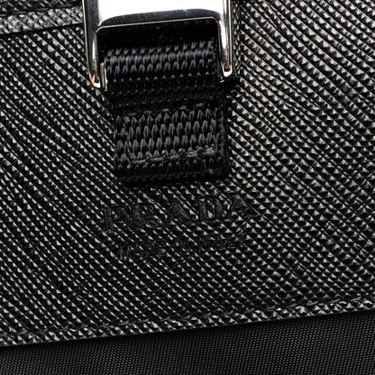 Prada Re-Nylon Saffiano Smartphone Case Crossbody Black 6 of 9