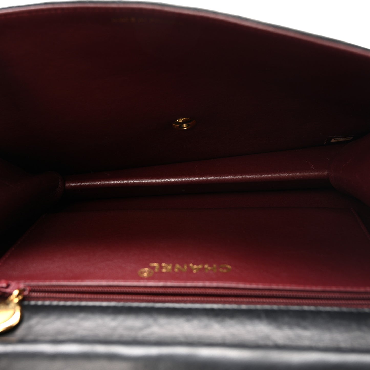 Lambskin Quilted Medium Single Flap Black