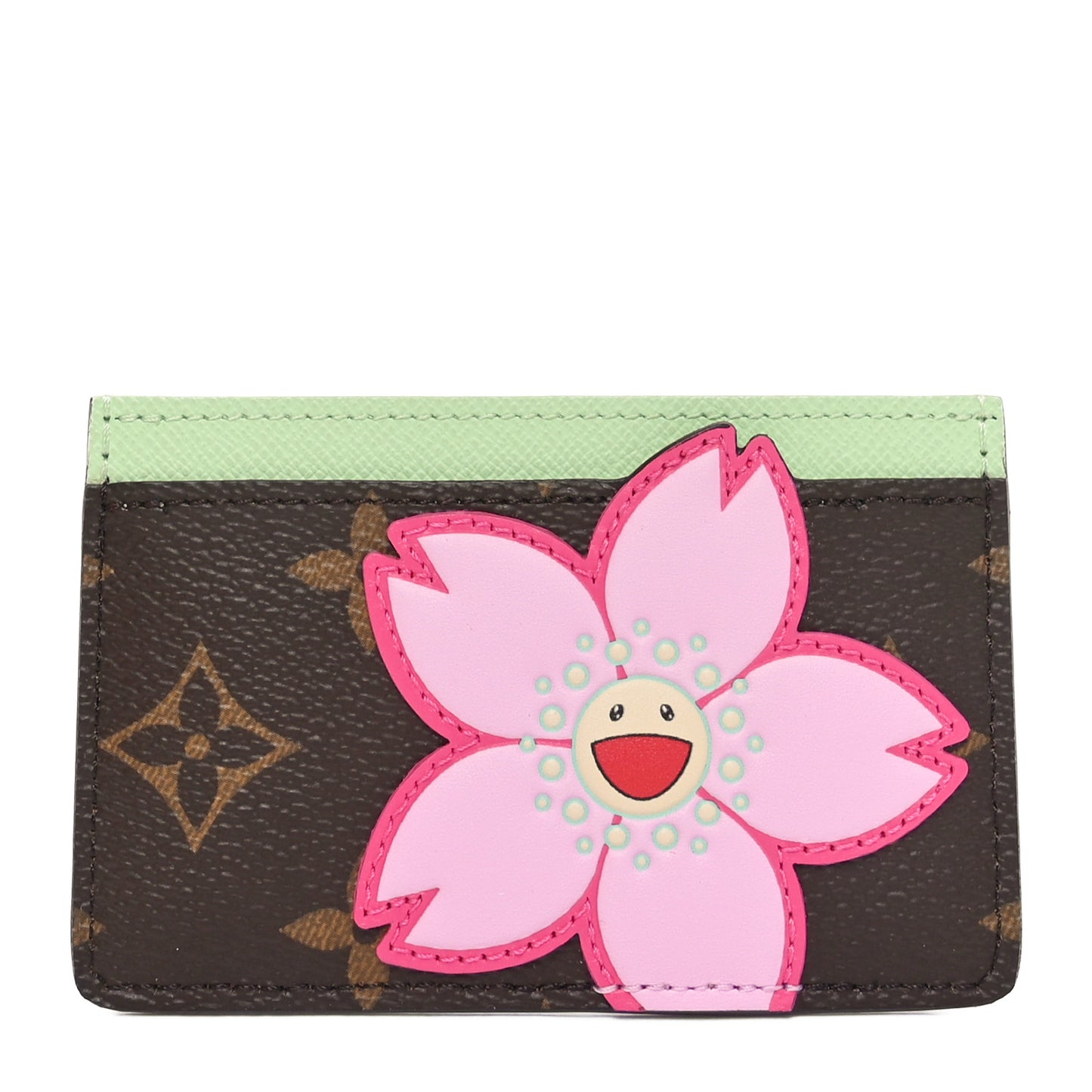 LV X TM Monogram Cherry Blossom Card Holder Sakura Brown