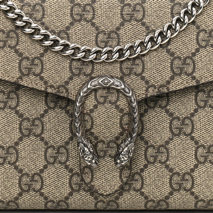 Gucci GG Supreme Monogram Mini Dionysus Chain Wallet Beige Taupe 8 of 10