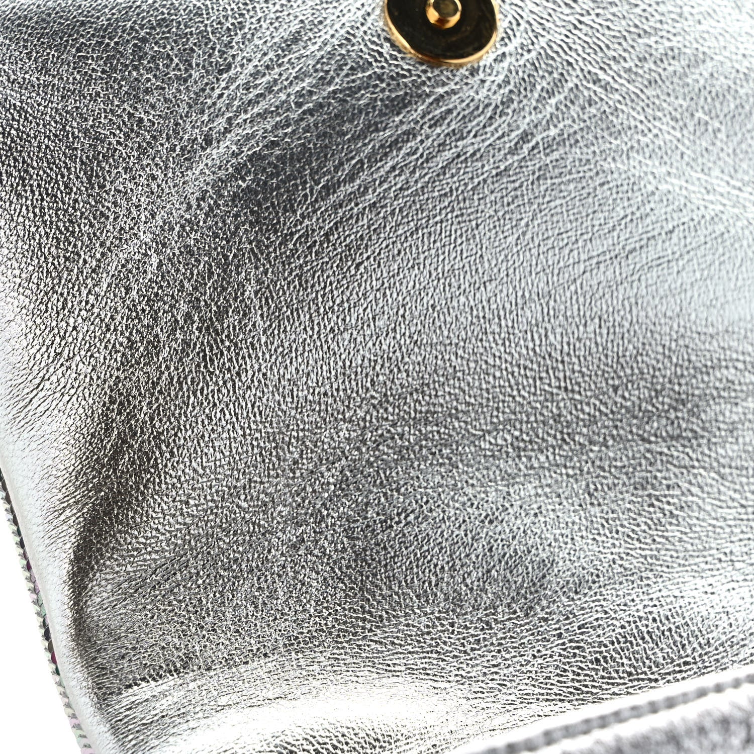 Louis Vuitton Satin Sequin Embroidered Monogram Coussin Belt Bag Silver 10 of 11