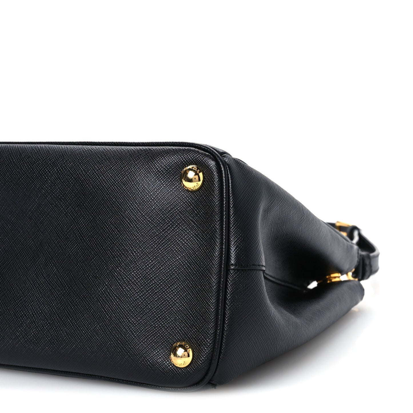 Saffiano Small Galleria Double Zip Tote Black