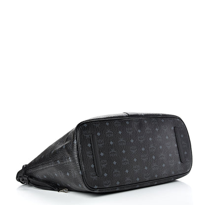 MCM Visetos Large Liz Reversible Shopper Tote Black 6 of 18