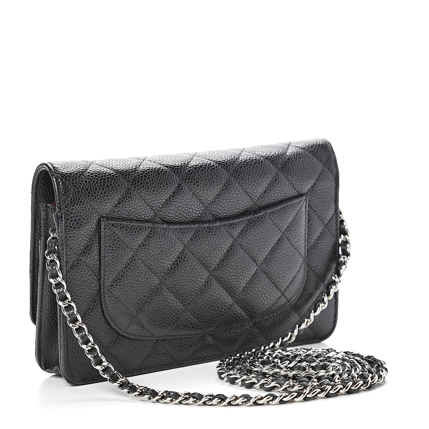 Chanel Caviar Quilted Wallet On Chain WOC Black 2 of 13
