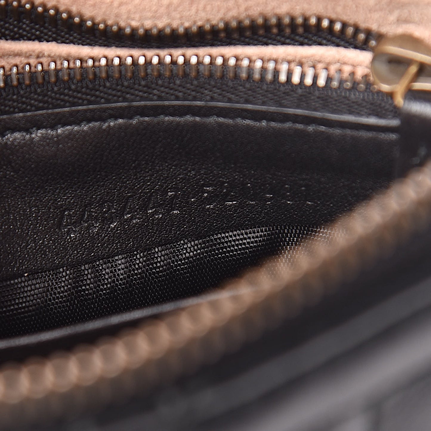 Calfskin Matelasse Mini Pearly GG Marmont Chain Bag Black