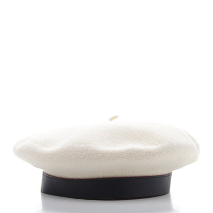 Hermes Merino Wool Bonnie Beret 58 Naturel 3 of 10
