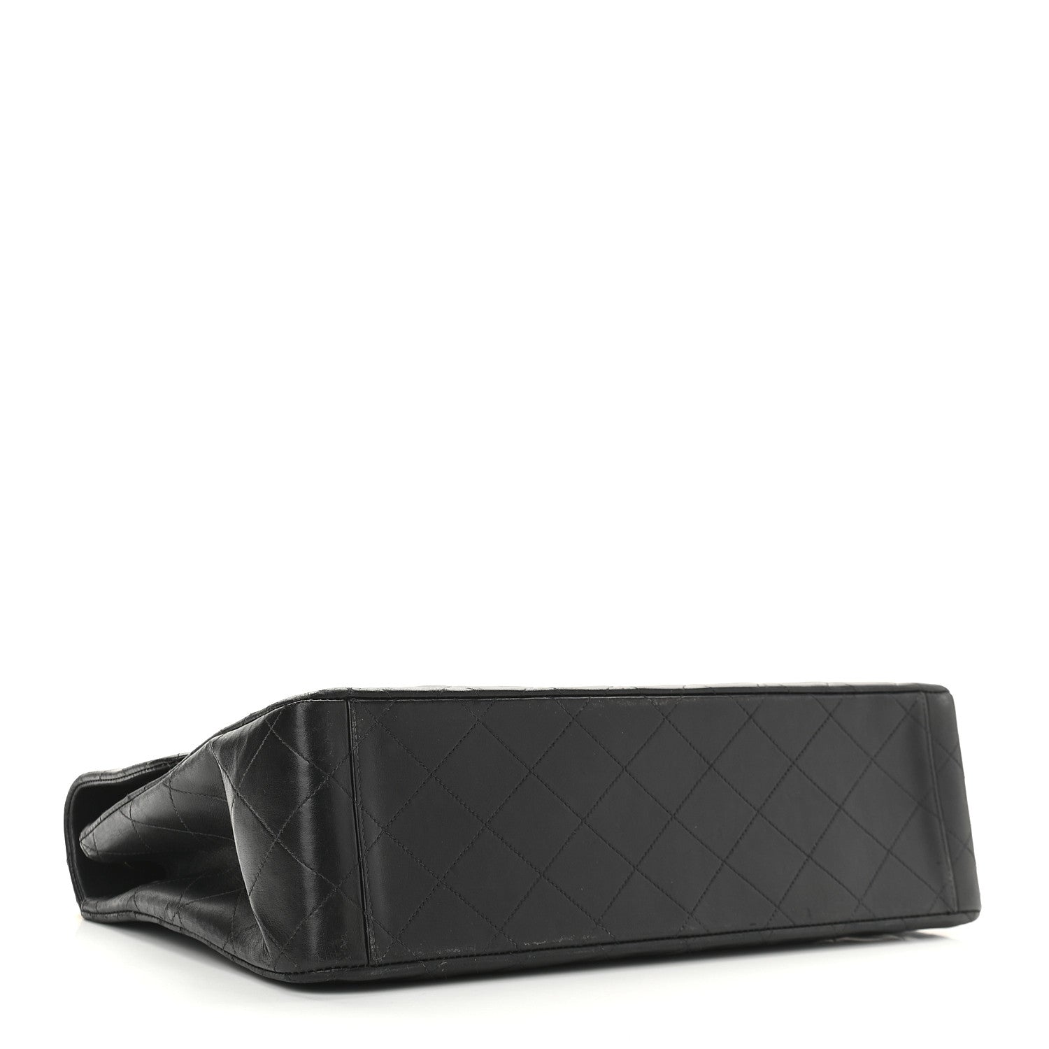 Chanel Lambskin Quilted XL Jumbo Single Flap Black 4 of 9